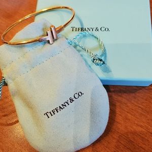 Tiffany T Wire Bracelet 18k Gold